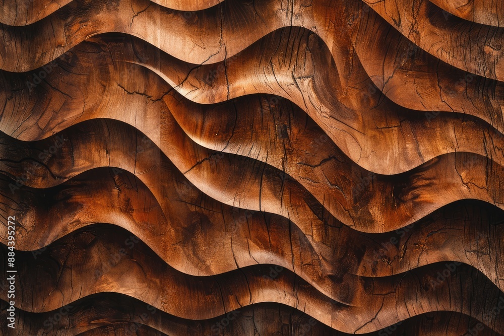 Abstract Wooden Wave Pattern Abstract Wooden Wave Pattern