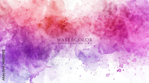 Abstract horizontal watercolor background. Neutral light colored empty space background illustration