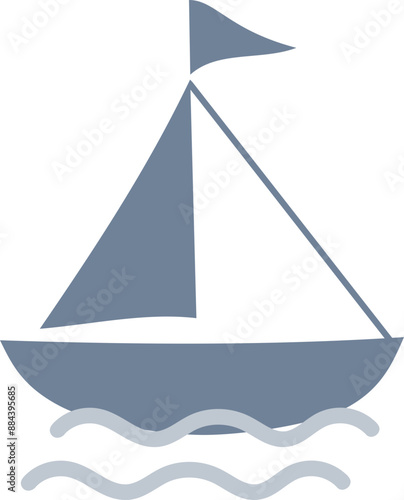 Sailboat Graphic Illustration 
