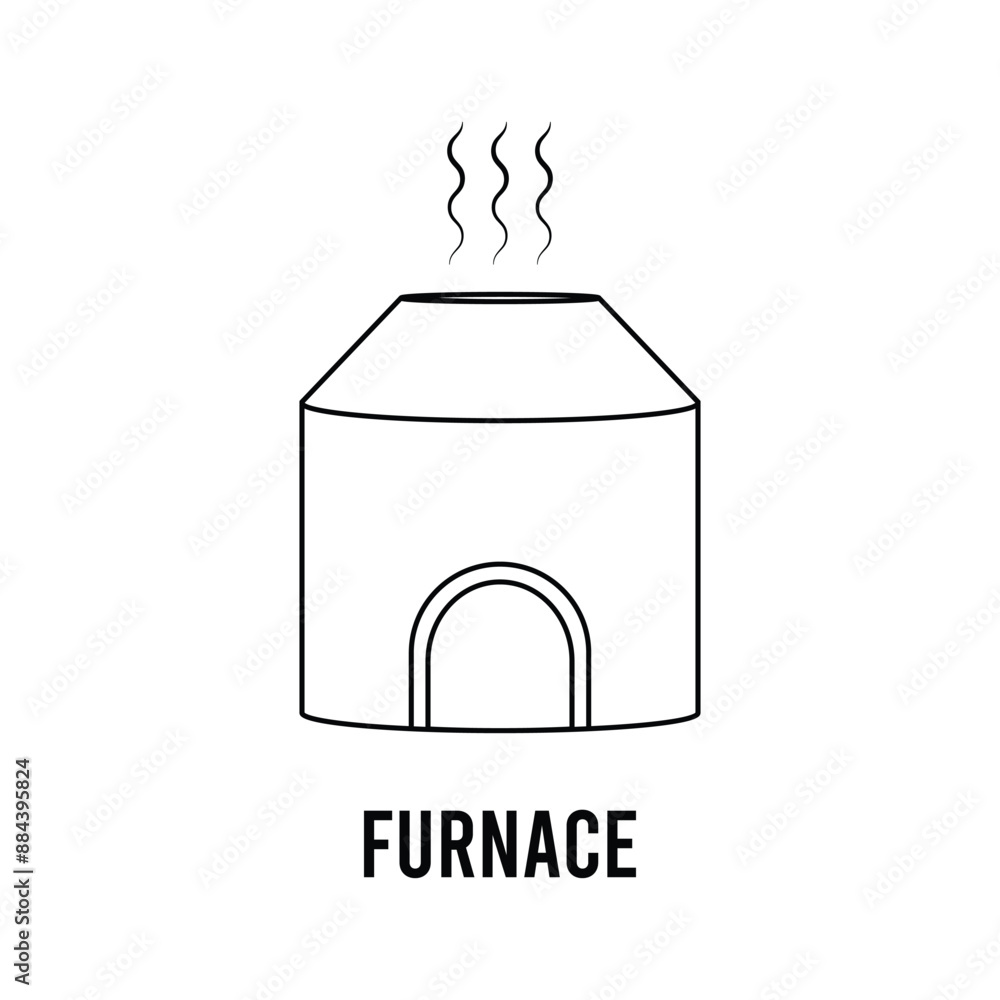 furnace icon illustration furnace icon illustration