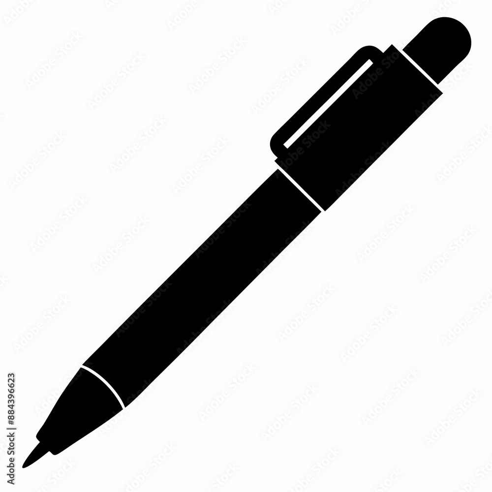 pen Black silhouette pen Black silhouette