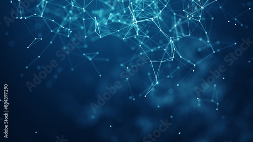 Technology network backgroung.