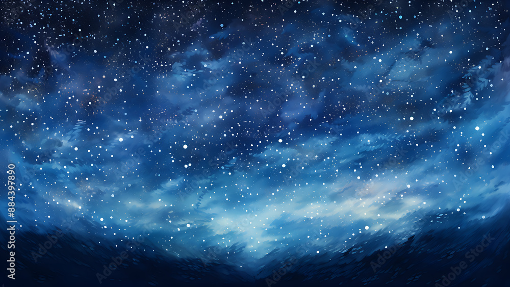 Night Sky - Painting, Background, Wallpaper, Dot Art, Abstract, Impressionism, Colorful Night Sky - Painting, Background, Wallpaper, Dot Art, Abstract, Impressionism, Colorful