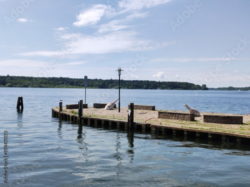 Nordmole am Hafen der Altstadt Waren an der Müritz photo