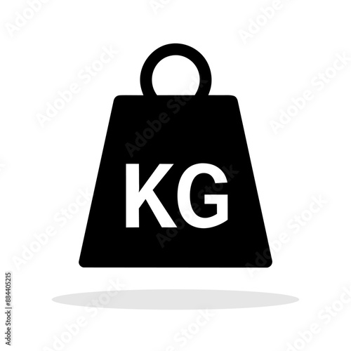 Weight icon. Kettlebell sign. weight icon for sports. Kg bell symbol. Vector illustration