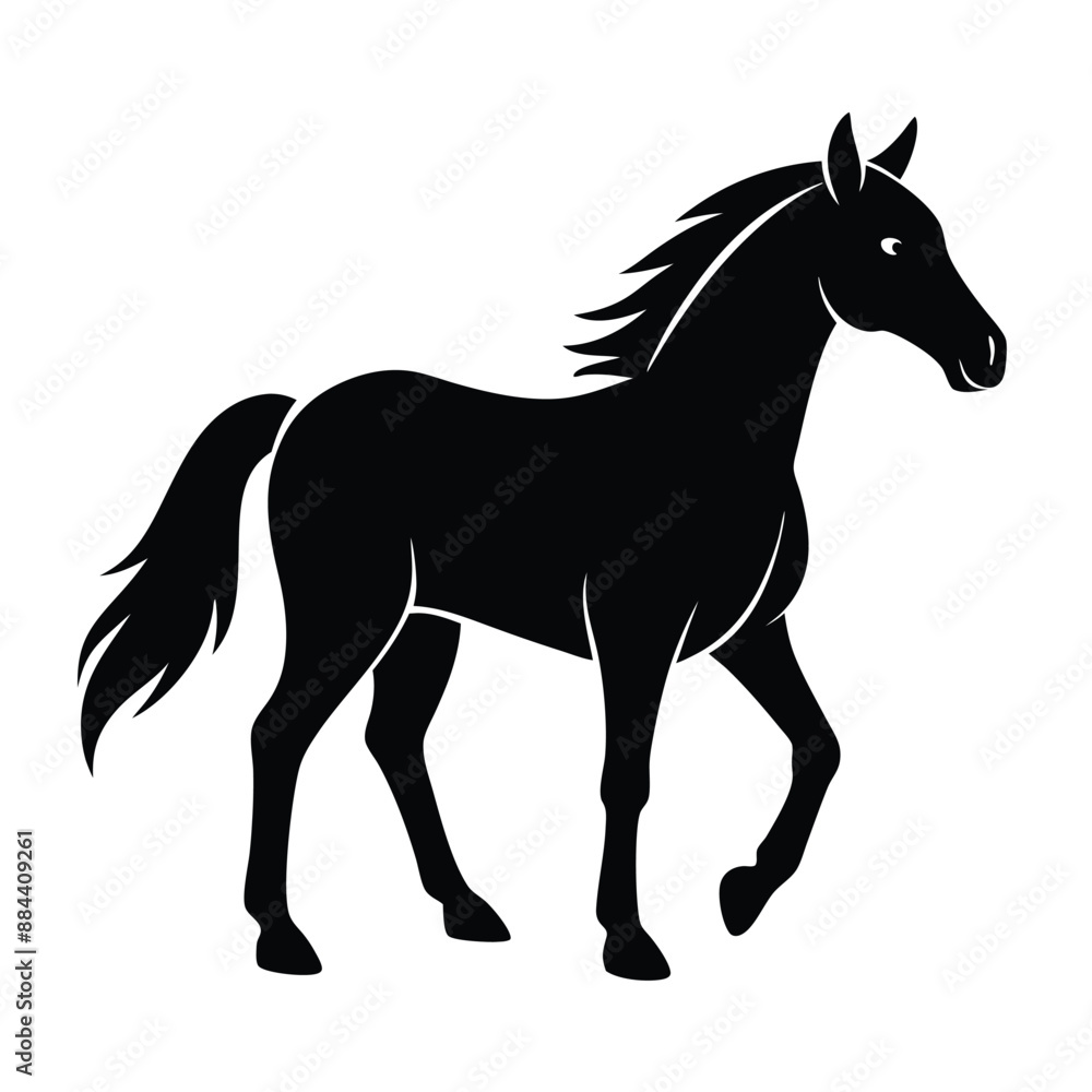 Horse Silhouette Vector Illustration
Horse Silhouette Vector Illustration