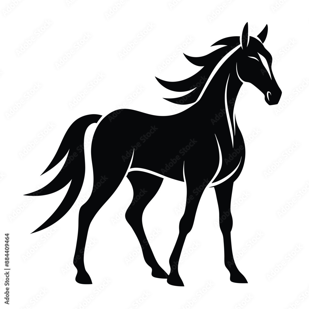 Horse Silhouette Vector Illustration
Horse Silhouette Vector Illustration