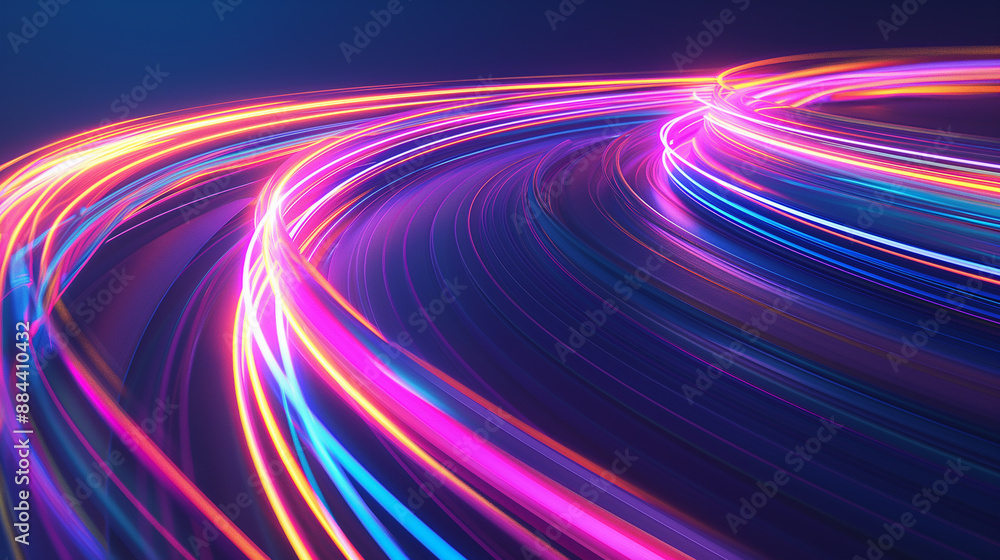 A swirling vortex of neon blue and pink lights creating an abstract, dynamic effect. A swirling vortex of neon blue and pink lights creating an abstract, dynamic effect.