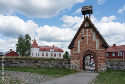 View from Gammelstad Church Town, Luleå, Norrbotten, Sweden photo