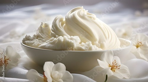 Three glasses of milkshake with assorted flavors. Chocolate, vanilla and strawberry milkshake.