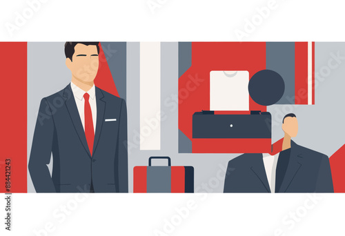 Business Suits and Accessories: A Collection of Professional Attire for Men and Women