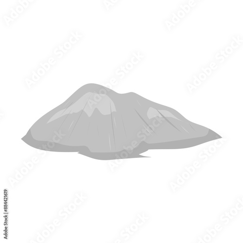 Pile Of Cement Powder Illustration