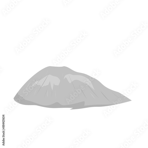 Pile Of Cement Powder Illustration