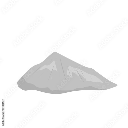 Pile Of Cement Powder Illustration