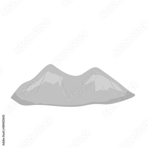 Pile Of Cement Powder Illustration