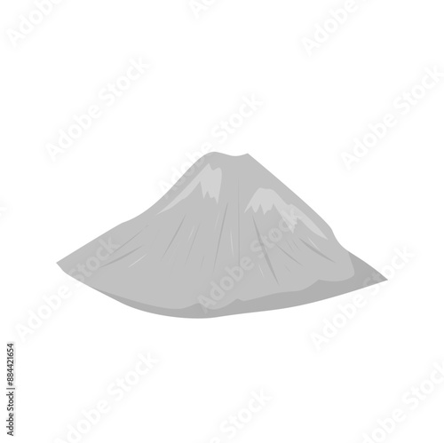 Pile Of Cement Powder Illustration