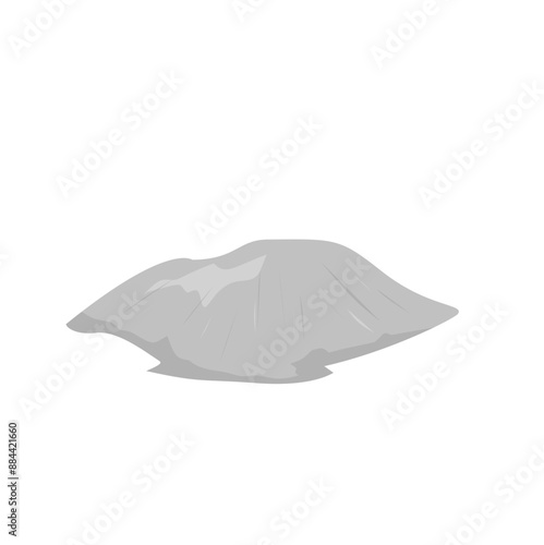 Pile Of Cement Powder Illustration