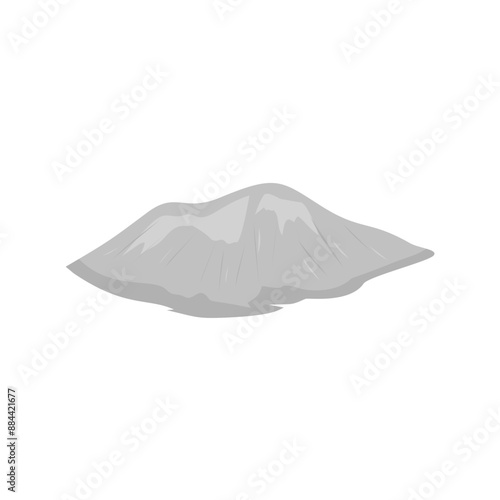 Pile Of Cement Powder Illustration