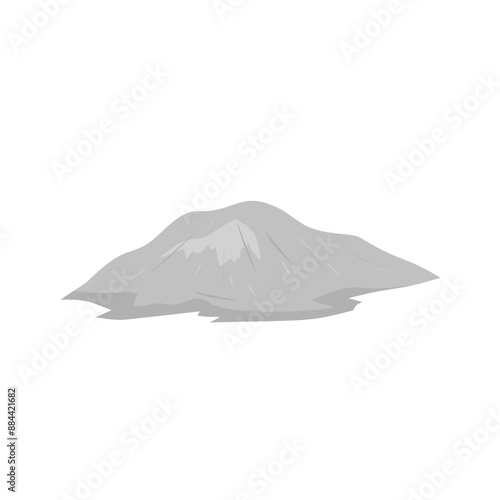 Pile Of Cement Powder Illustration