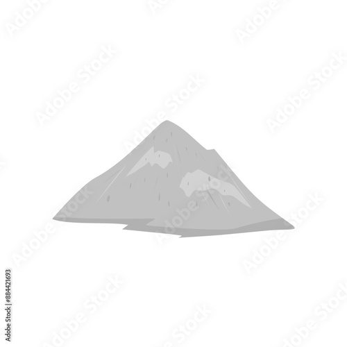 Pile Of Cement Powder Illustration