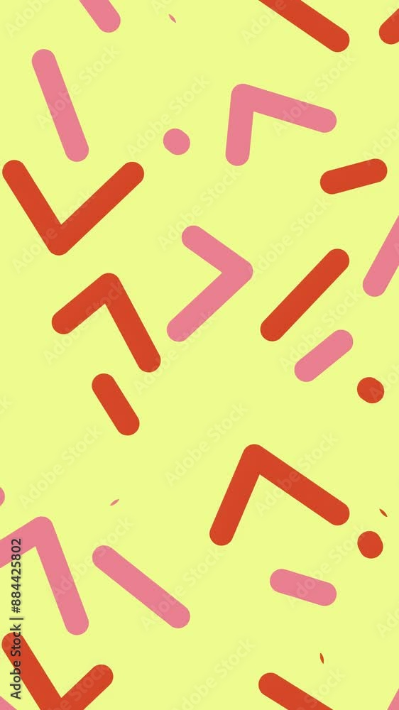 Colored Geometric Memphis Background Colored Geometric Memphis Background
