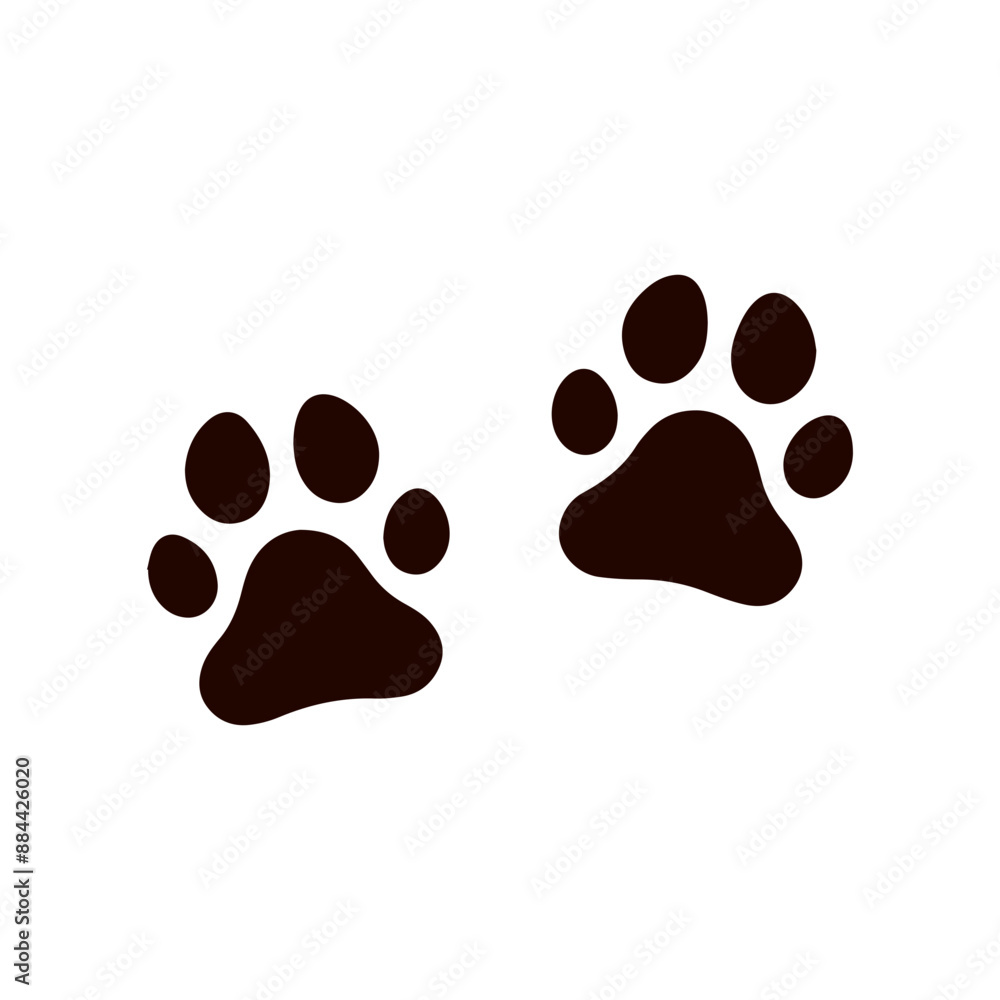 cat paw vector