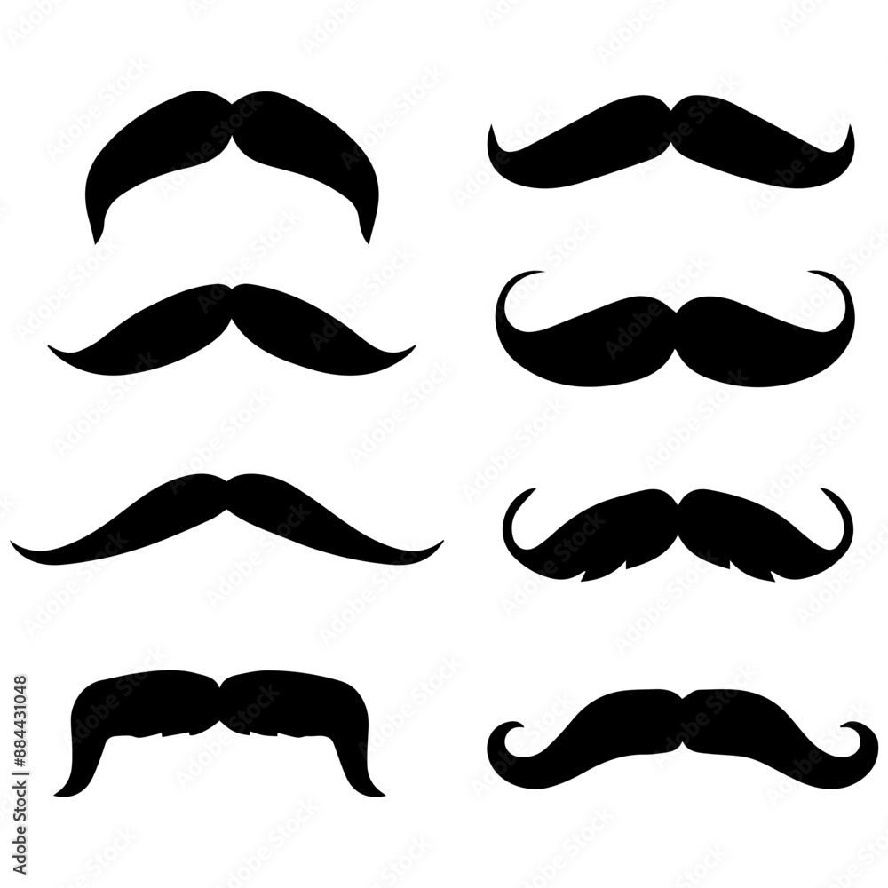 collection of mustaches collection of mustaches