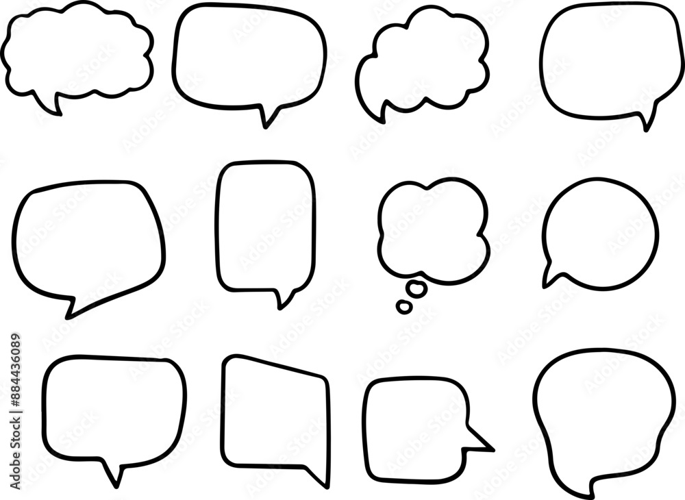 set of speech bubbles set of speech bubbles