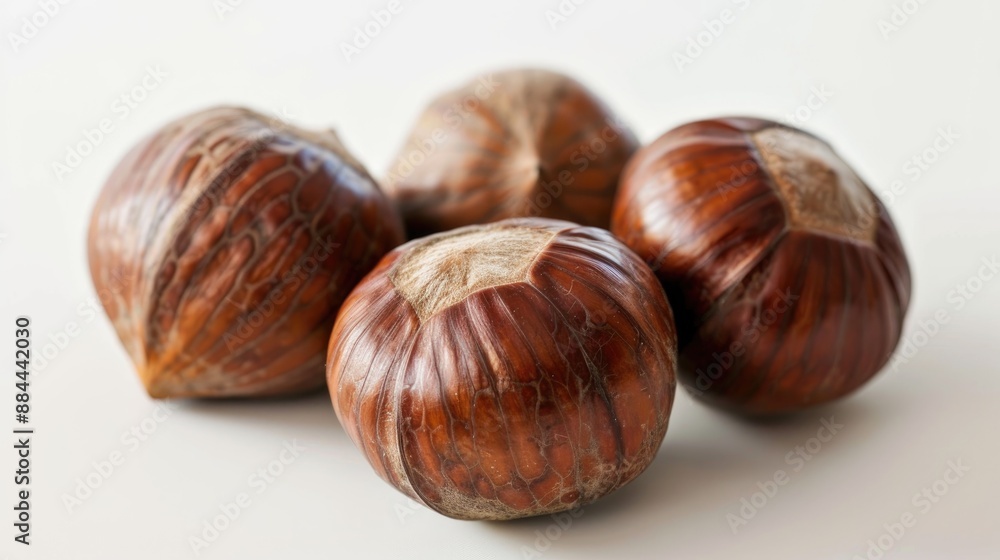 Chestnuts have a tough outer shell but a tender sweet interior Chestnuts have a tough outer shell but a tender sweet interior