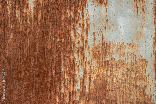 Texture of an old rusted metal panel