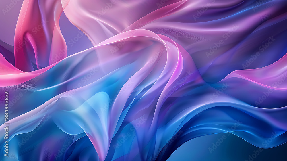 an abstract design with a flowing, ribbon-like structure that transitions through various shades of blue and purple an abstract design with a flowing, ribbon-like structure that transitions through various shades of blue and purple