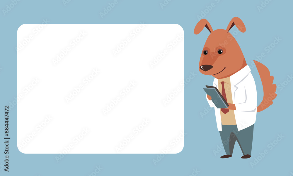 Animal doctors banner poster text place concept. Vector flat graphic design element illustration Animal doctors banner poster text place concept. Vector flat graphic design element illustration