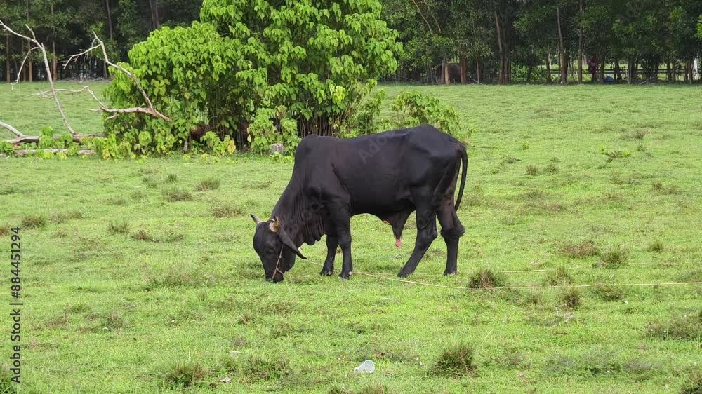 Beautiful cows live together at the rural farm Beautiful cows live together at the rural farm
