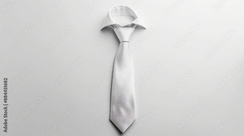 Isolated white tie Isolated white tie