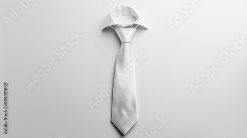Naklejka Isolated white tie