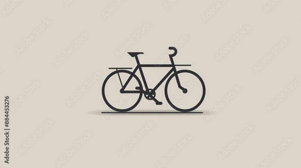 A simple bicycle icon , minimalistic vector clip art icons A simple bicycle icon , minimalistic vector clip art icons