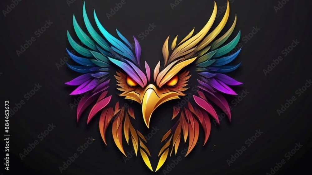 create a colorful 3d logo create a colorful 3d logo