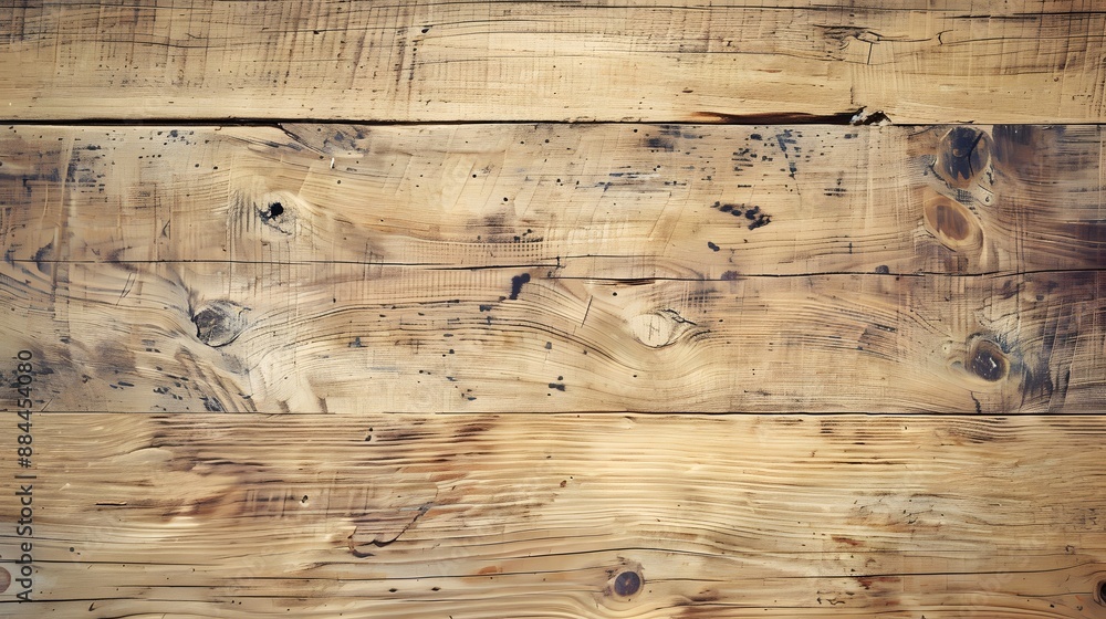 Naklejka premium wood board texture background, a wide plank natural rustic vintage hardwood with nature grain pattern. 