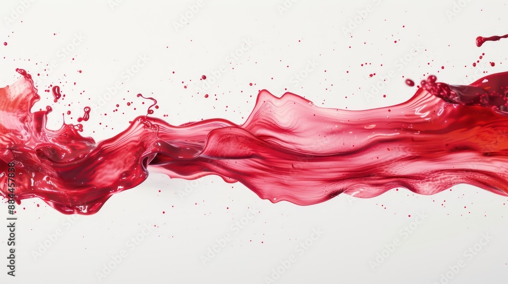 Abstract paint splashes in red, adding a sense of movement and intensity Abstract paint splashes in red, adding a sense of movement and intensity
