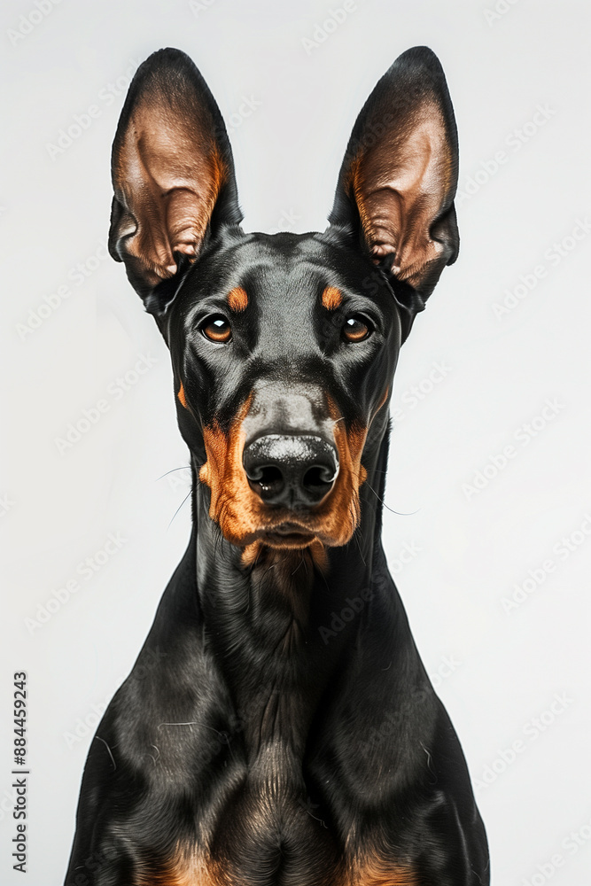 doberman in Vogue style doberman in Vogue style