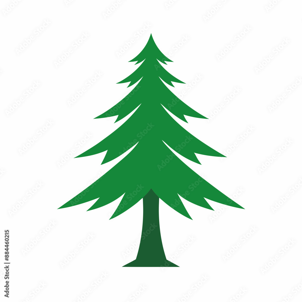 Cedar tree vector logo illustration Cedar tree vector logo illustration
