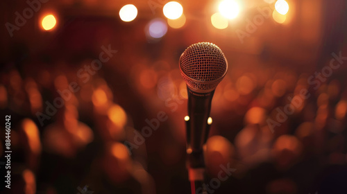 microphone on stage