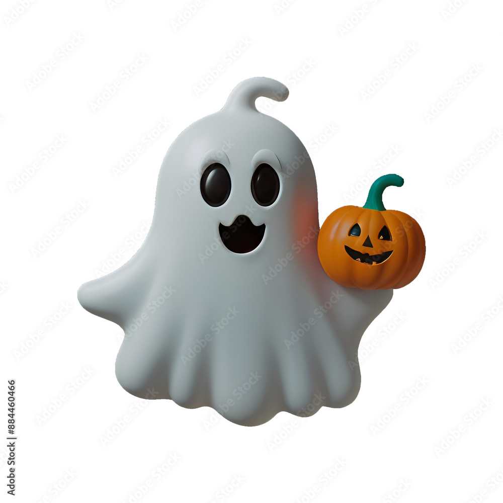 This image shows a cute ghost holding a Halloween pumpkin with a transparent background. This image shows a cute ghost holding a Halloween pumpkin with a transparent background.