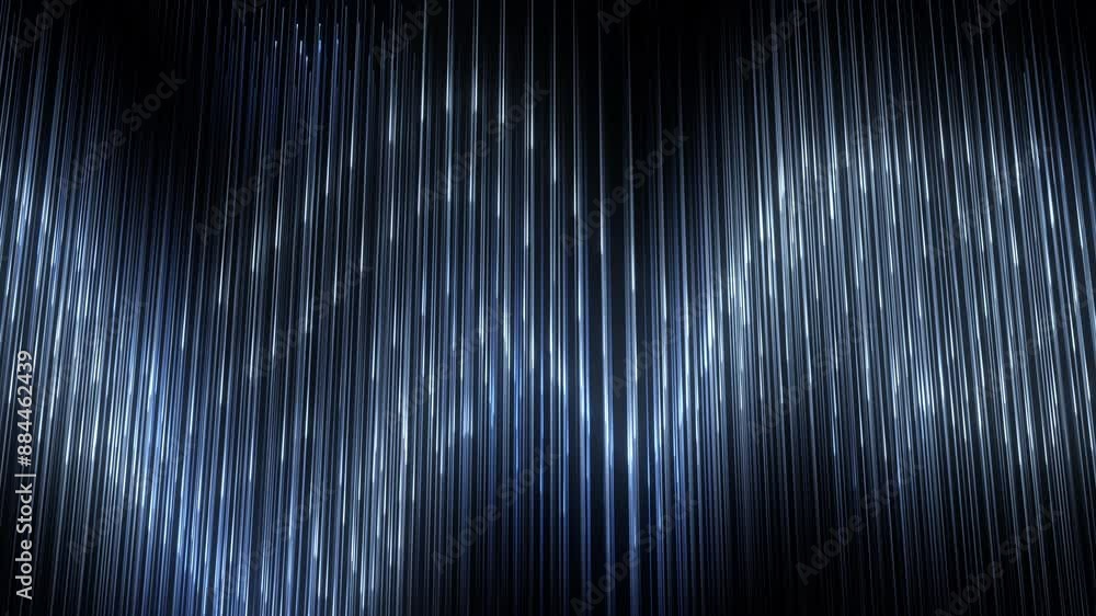 An abstract image with vertical light streaks on a dark background ...