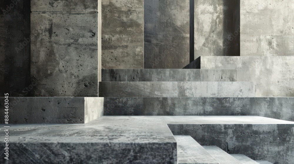 Abstract stone or concrete textures in a minimalist and industrial-inspired composition Abstract stone or concrete textures in a minimalist and industrial-inspired composition