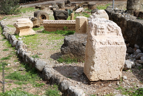 Banias Israel 05 02 2024 . Banias is an ancient temple and fortress of Pan and a nature reserve. photo