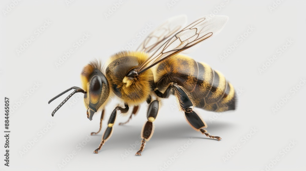 honey bee walking isolated on transparent background cutout honey bee walking isolated on transparent background cutout