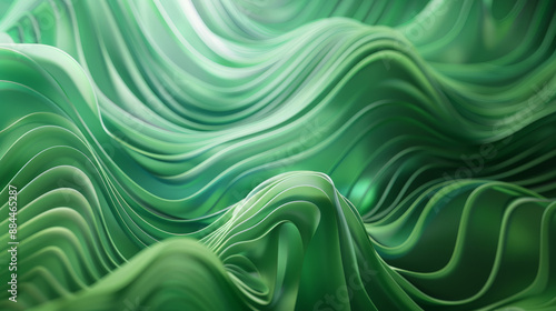 abstract green wave background, green waves