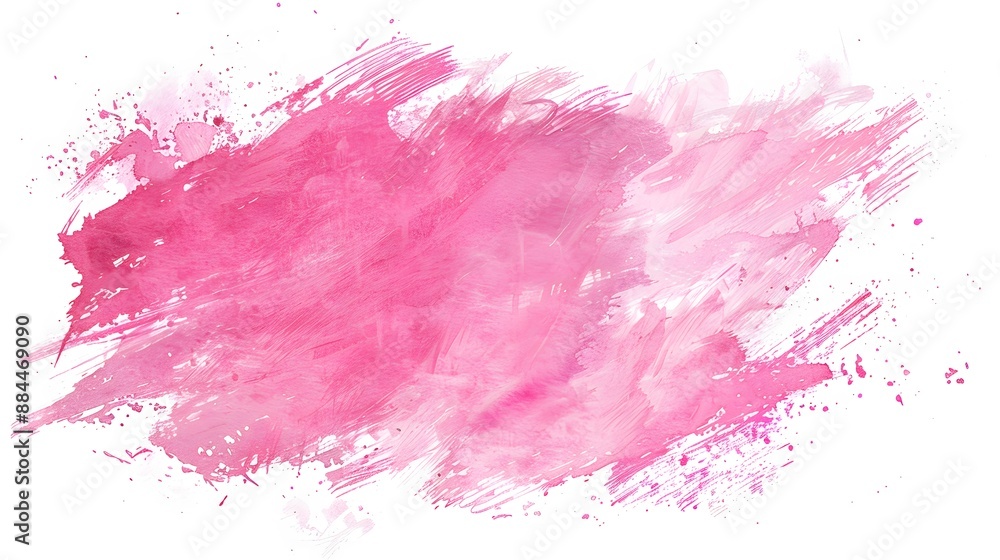 Abstract pink ink watercolor brush stroke on white paper texture background. Grunge art pink watercolor with wash and splashes, hand paint, illustration artistic element for wallpaper, graphic design. Abstract pink ink watercolor brush stroke on white paper texture background. Grunge art pink watercolor with wash and splashes, hand paint, illustration artistic element for wallpaper, graphic design.