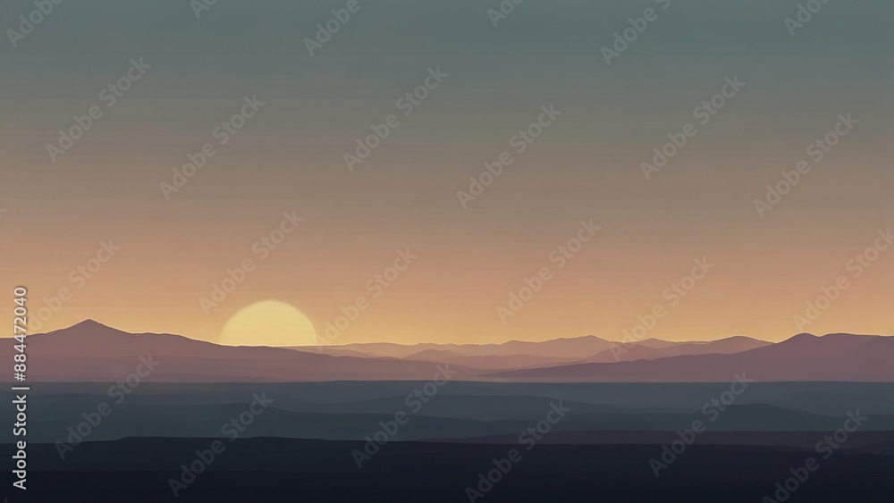 sunset over the mountains sunset over the mountains